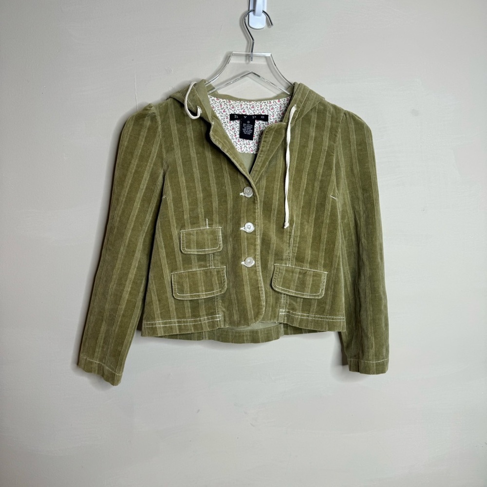 Hype girls hoodie button down jacket